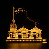 Customised Shri Ram Mandir Acrylic Led | Ayodhya Ram Mandir | Jai sri Ram | Devotional Led Table Top | - BBD GIFTS